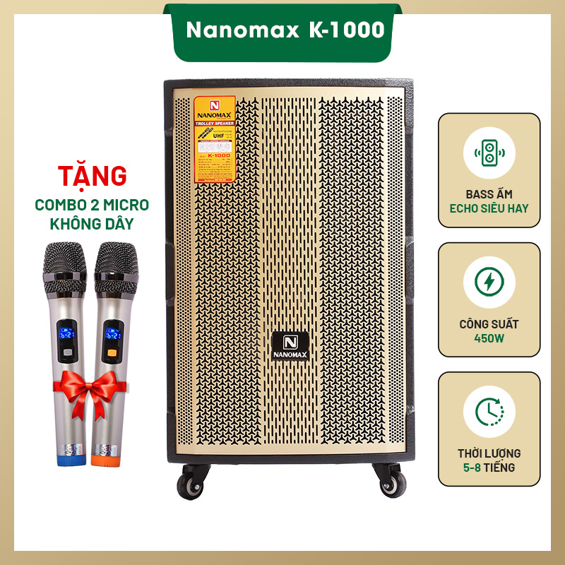 Loa kéo Nanomax 4 tấc K-1000 : 6.500.000 VND
