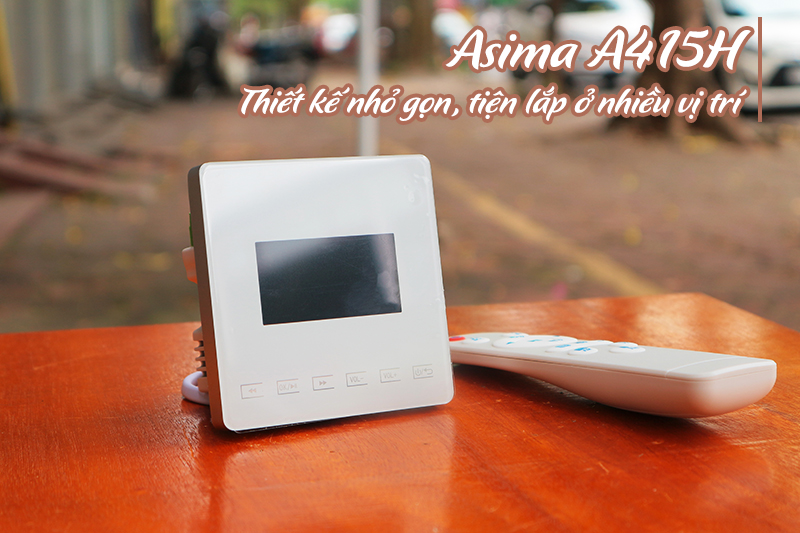 Amply cho loa vi tính mini Asima A-415H thiết kế nhỏ gọn, tiện lợi
