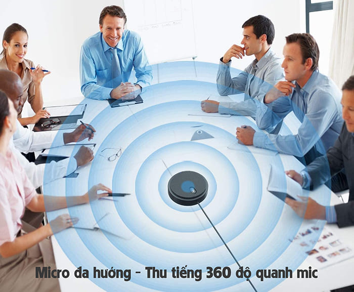 Micro đa hướng họp trực tuyến là dòng mic có thể thu tiếng 360 độ