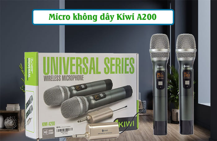 Micro không dây Kiwi A200 mang nhiều ứng dụng vào cuộc sống