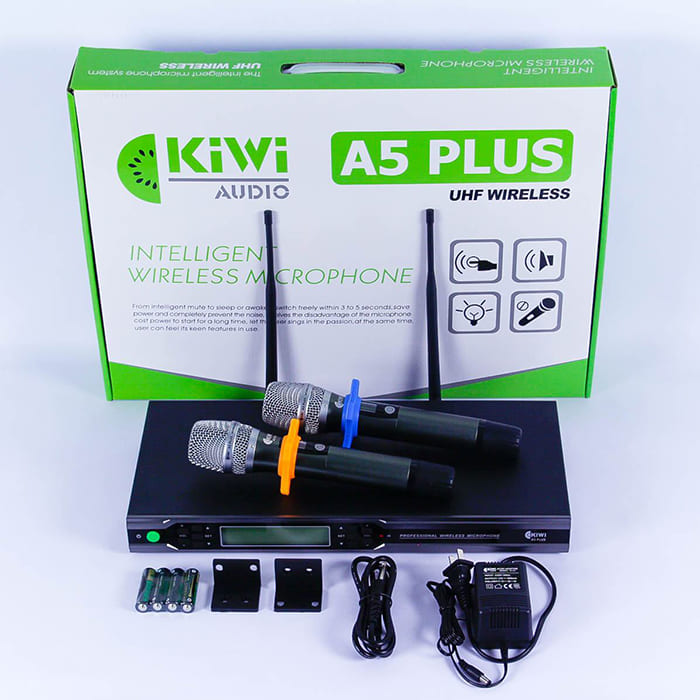 Micro không dây Kiwi A5 Plus sở hữu dải tần 640- 690 MHz