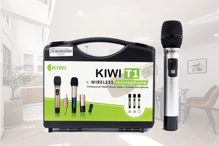 Micro không dây Kiwi T1 có thể kết nối trong phạm vi 10-15m