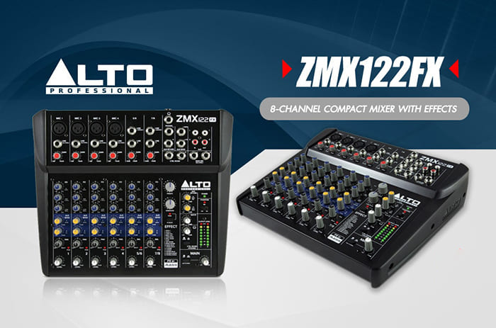 Mixer mini có reverb Alto ZMX122FX: 5.990.000 đồng