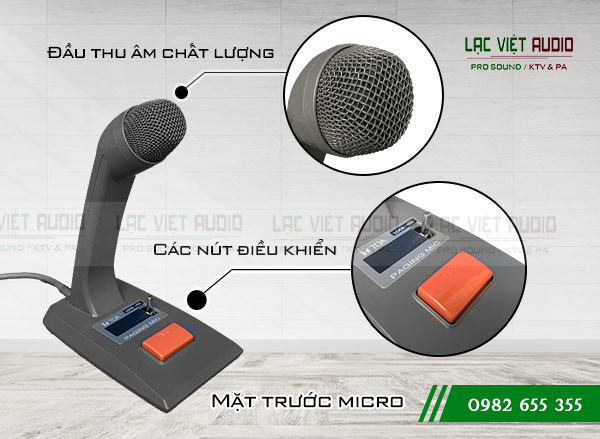 Micro TOA PM-660D chuyên dụng cho hệ thống thông báo với chất âm rõ ràng