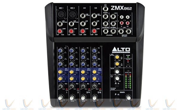 Bàn mixer Alto ZMX862 có thiết kế nhỏ gọn 