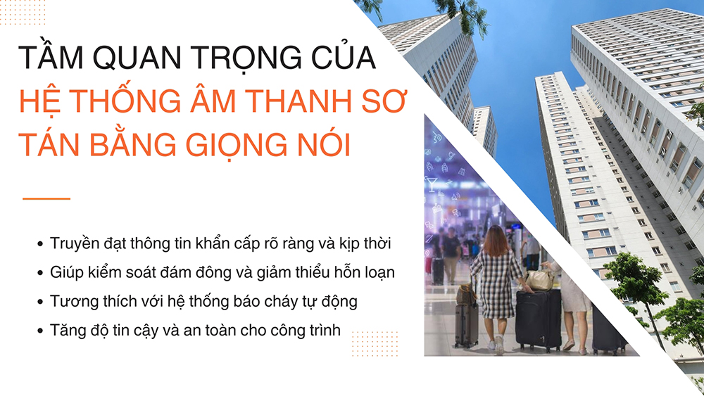 Tầm quan trọng của hệ thống âm thanh sơ tán bằng giọng nói Tầm quan trọng của hệ thống âm thanh sơ tán bằng giọng nói