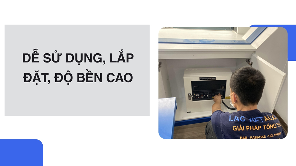 Tính năng 6: Dễ sử dụng, lắp đặt, độ bền cao