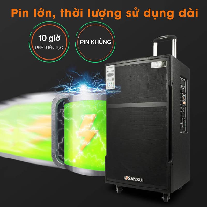 Không làm gián đoạn không gian trí vui tươi của bạn với dung lượng pin hoạt động khủng 