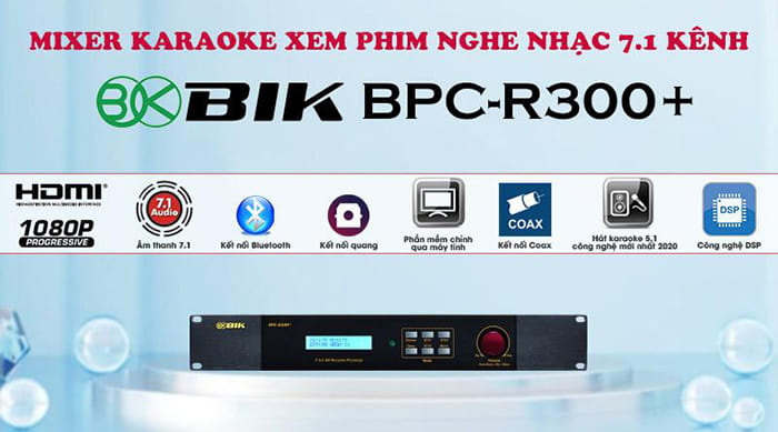 Vang số chống hú cho dàn âm thanh 7.1 BIK BPC-R300+